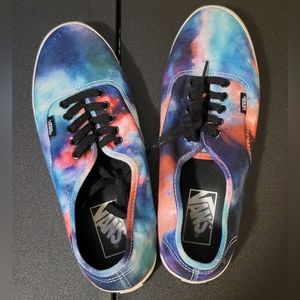 VANS Cosmic Galaxy Space Sneakers Womens 8 Multicolor Lace Up Shoes Used